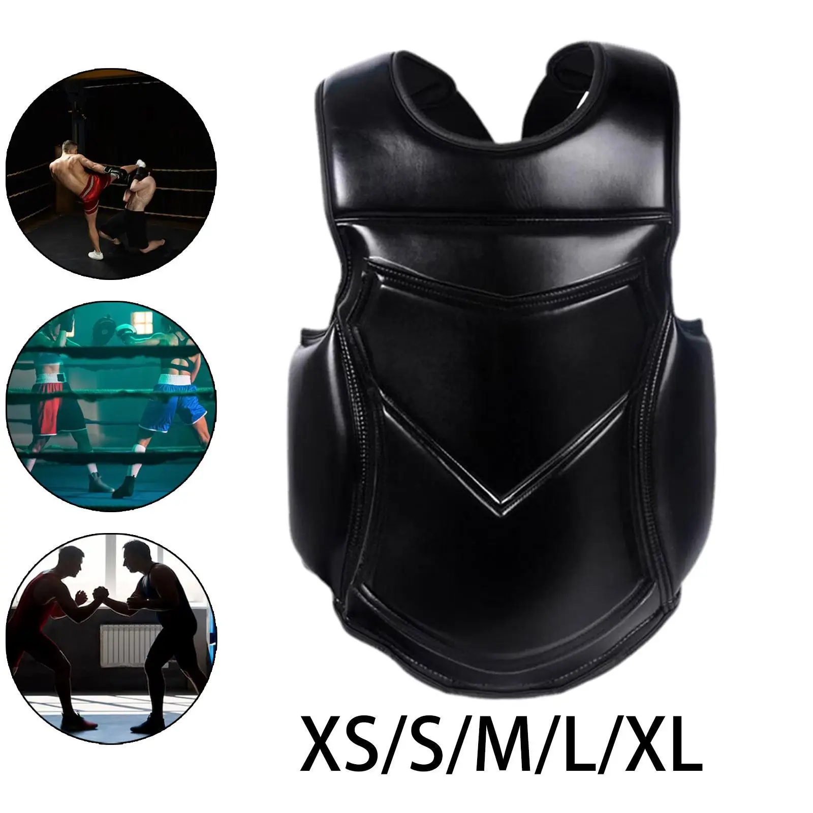 Karate Borstbeschermer Heavy Punching Rib Armor Abdominal Boxing Body Protector