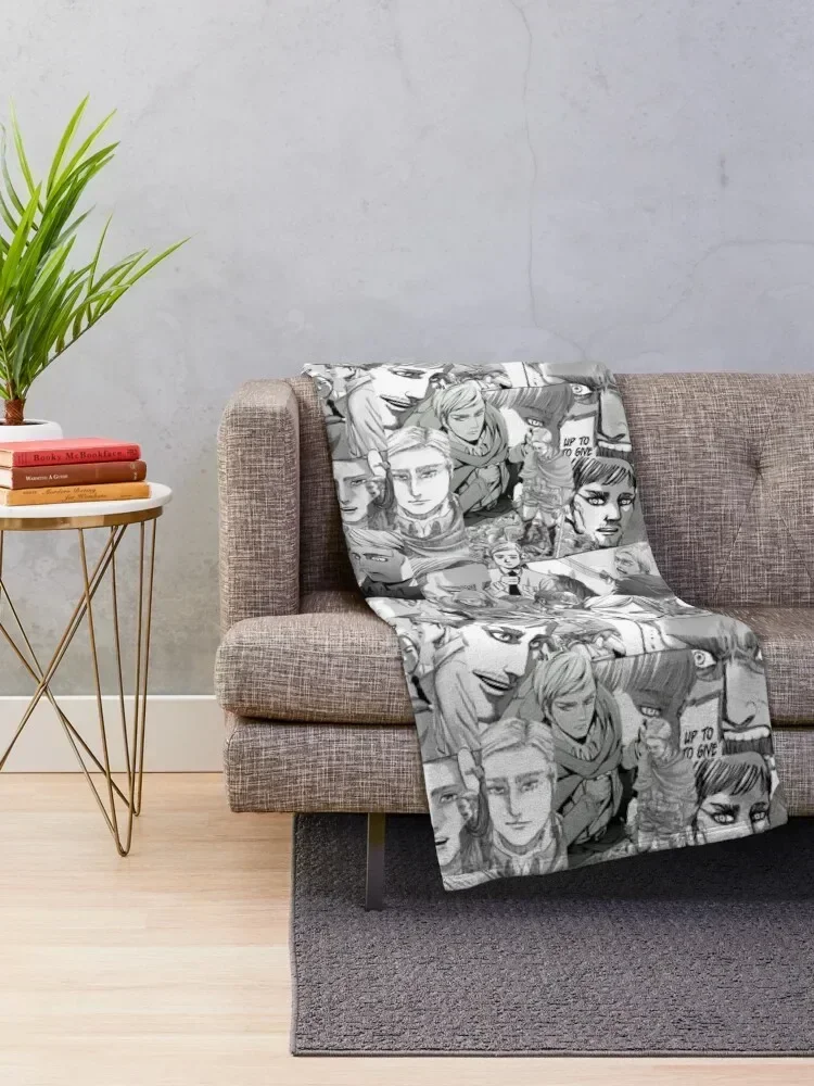 Erwin Smith Manga Panels Throw Blanket Moving Luxury St Softest Blankets