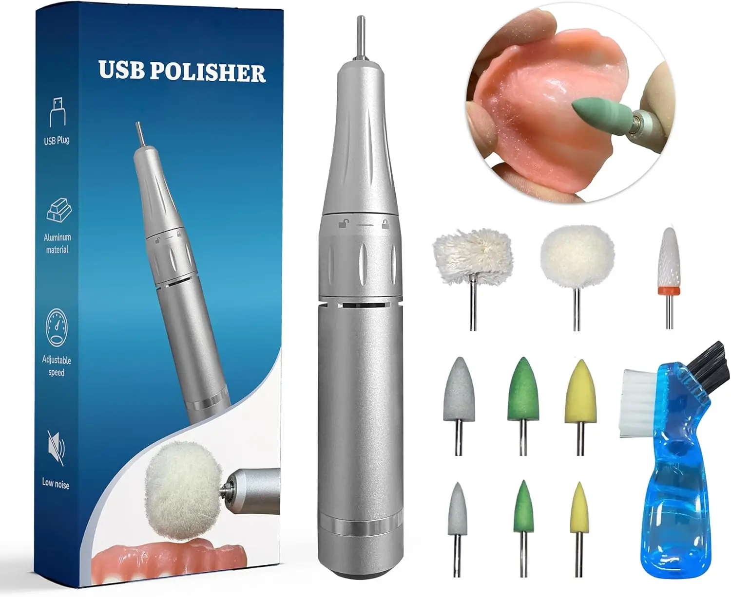 

Portable Electric Mini Polisher, 35000 RPM for Edge Correction and Surface Smoothing with Step-by-Step Instructions