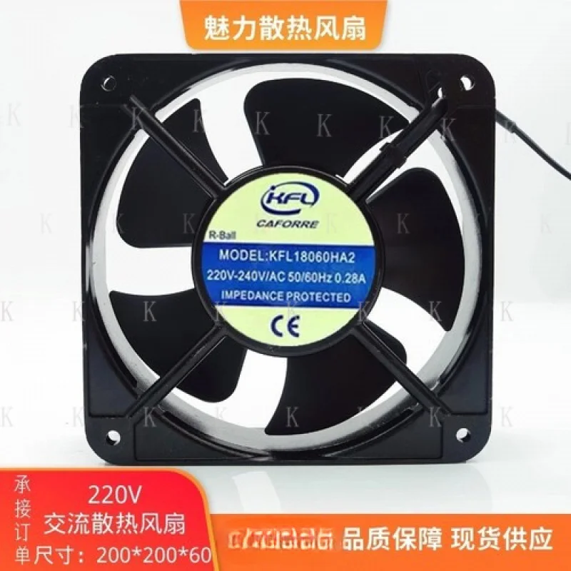 

C 1PCS KFL18060HA2 AC220V-240V 0.28A Metal Cooling Fan