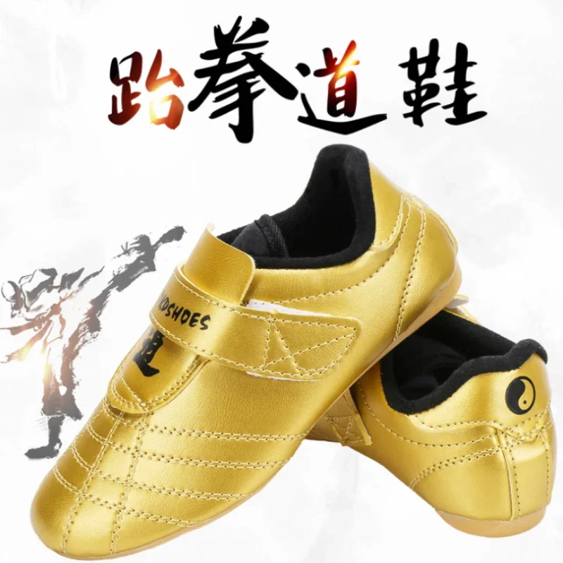 XIHAHA Taekwondo Men Boxing Martial Arts Kung Fu Shoes Soft Sole Adult Children Sneakers Woman Taichi Wushu Wrestling Shoes