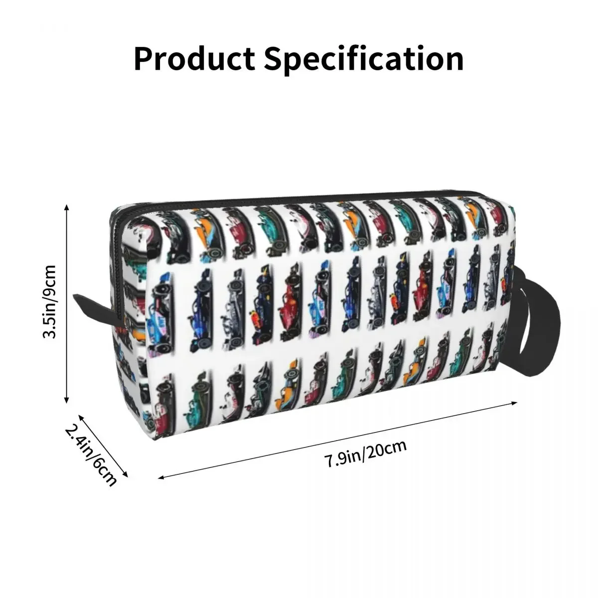 F1 All Cars 2022 Makeup Bag Cosmetic Organizer Storage Dopp Kit Toiletry Cosmetic Bag for Women Beauty Travel Pencil Case