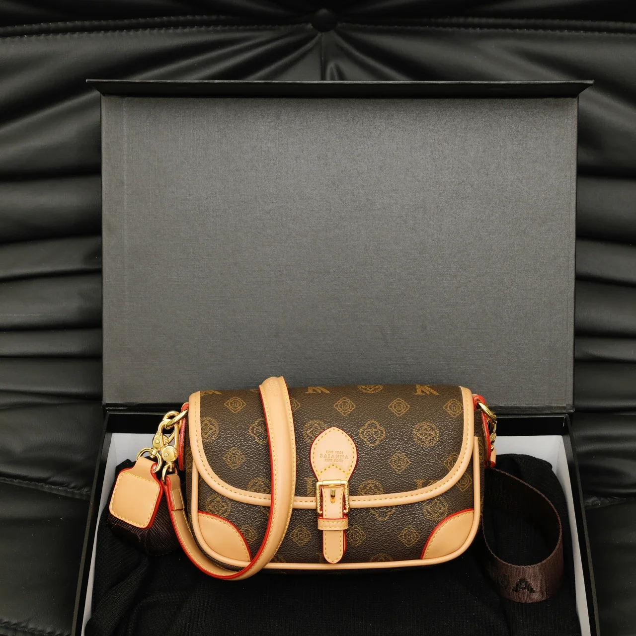 

Paris Inspired Luxury Crossbody Bag - Trendy Messenger Tote With Leather Finish & Large Capacity