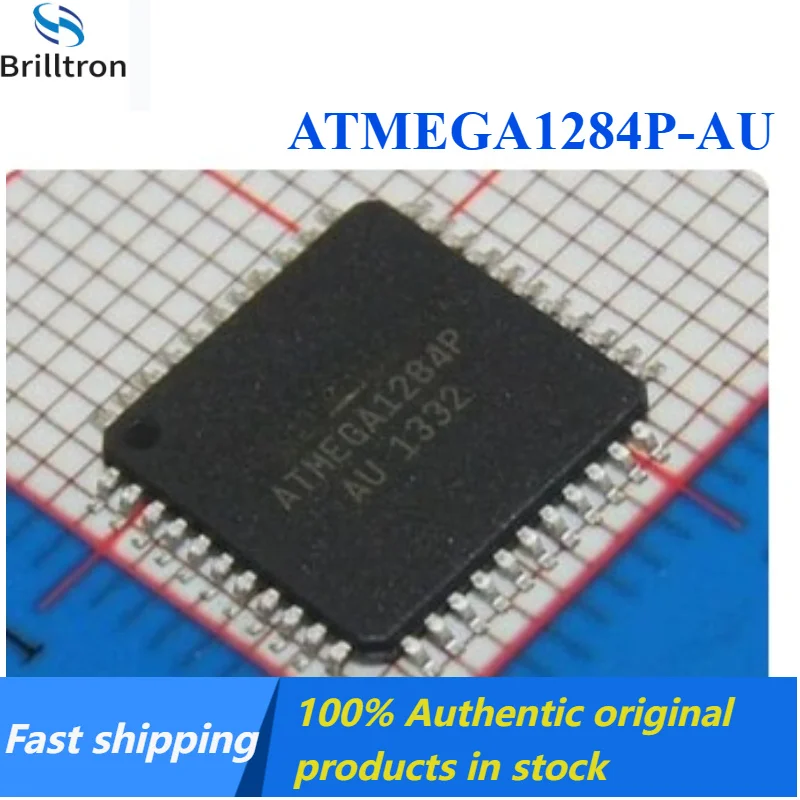 1-5PCS Original ATMEGA1284P-AU Chip Microcontroller, 8-bit, AVR TQFP-44, in Stock, Fast Shipping.