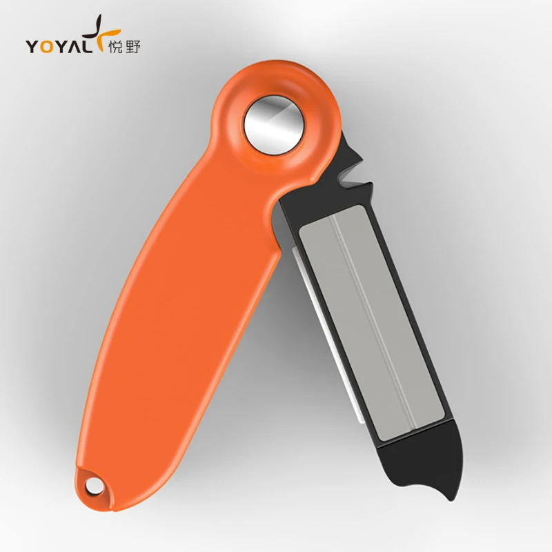 Yoyal TY2203 Portable Sharpeners Stainless Steel Folding Sharpening for Outdoor Pocket Sharpener