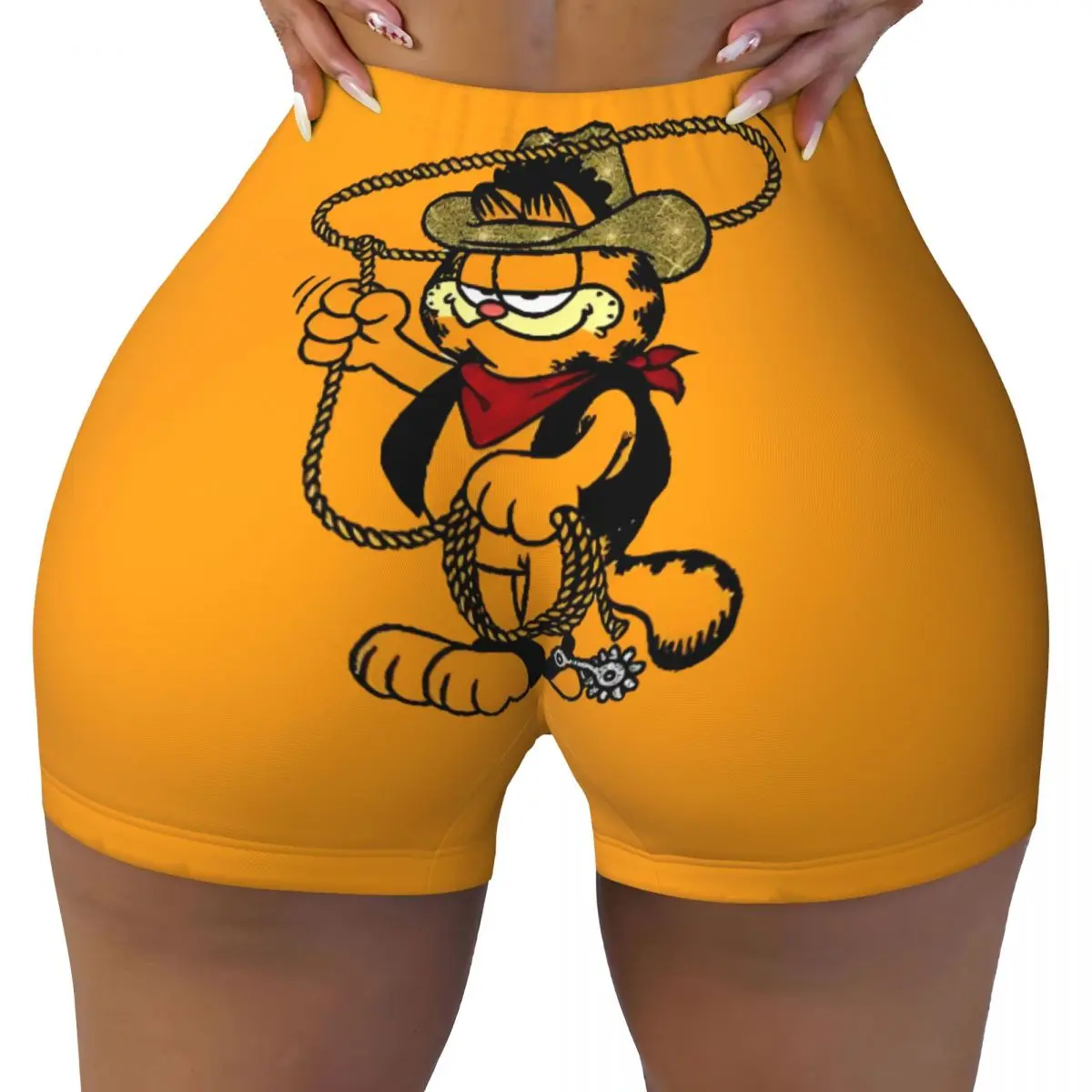 

Custom G-Garfields Wallpaper Workout Biker Running Shorts Women's Comic Gym Yoga Shorts
