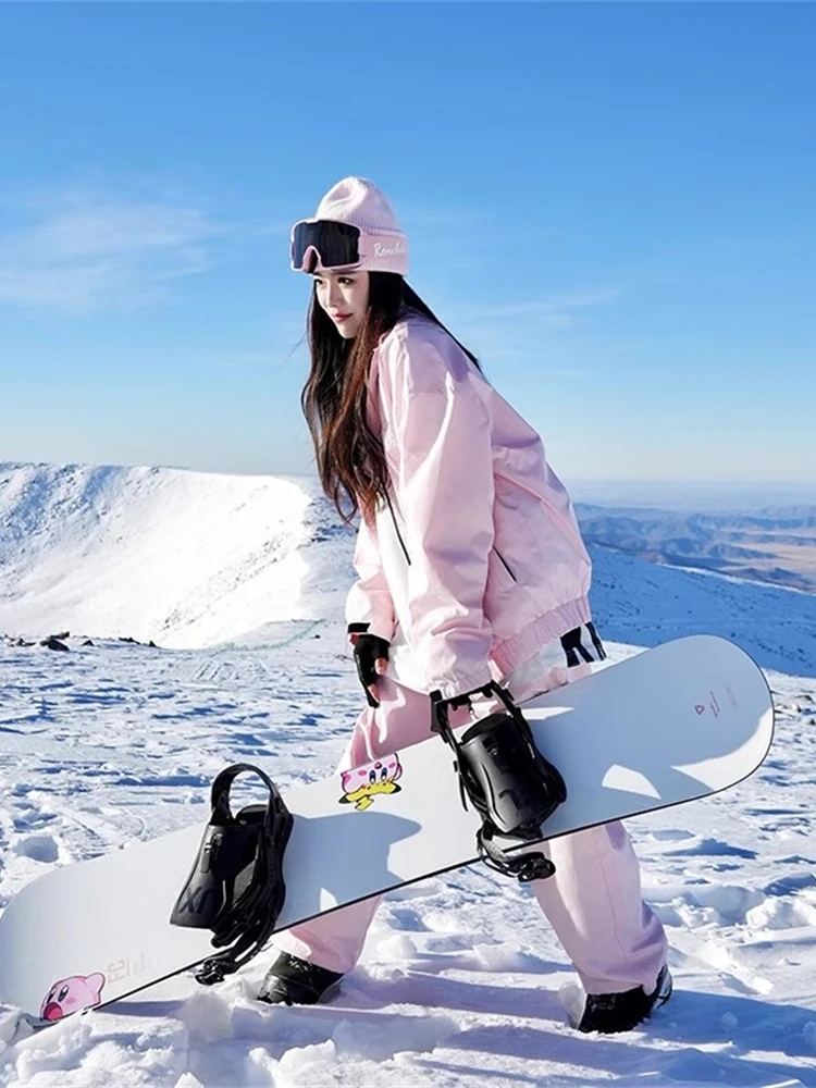 

Водонепроницаемый ветрозащитный костюм для катания на лыжах и скейтбординге (одно- и двухслойный), морозостойкая одежда для температур до -40 градусов