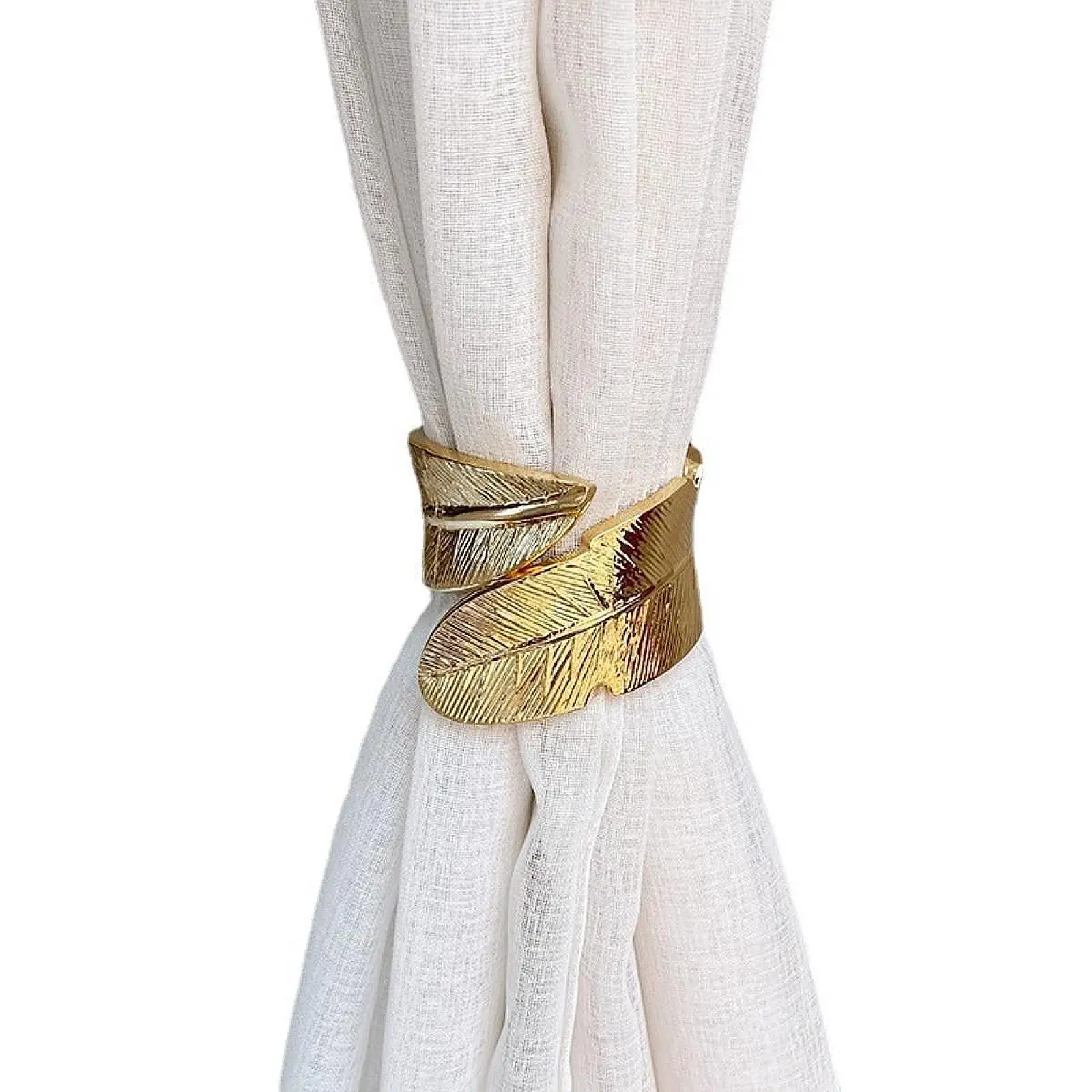 Feather Curtain Tie Back Office Window Drapery Curtain Back Holdback Tie for Decorating Indoor Living Room Coffee Shop Hotel