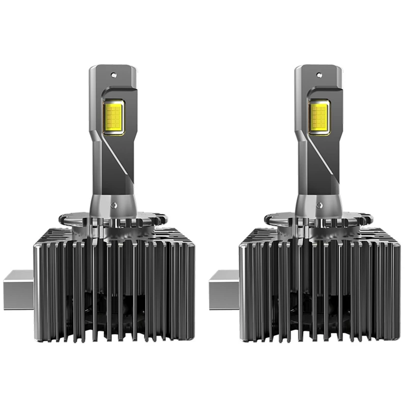 LJL-2Pcs D3S LED Headlights HID Canbus Auto Bulbs 1:1 To Turbo Auto Bulb Car Lamp Xenon Plug&Play