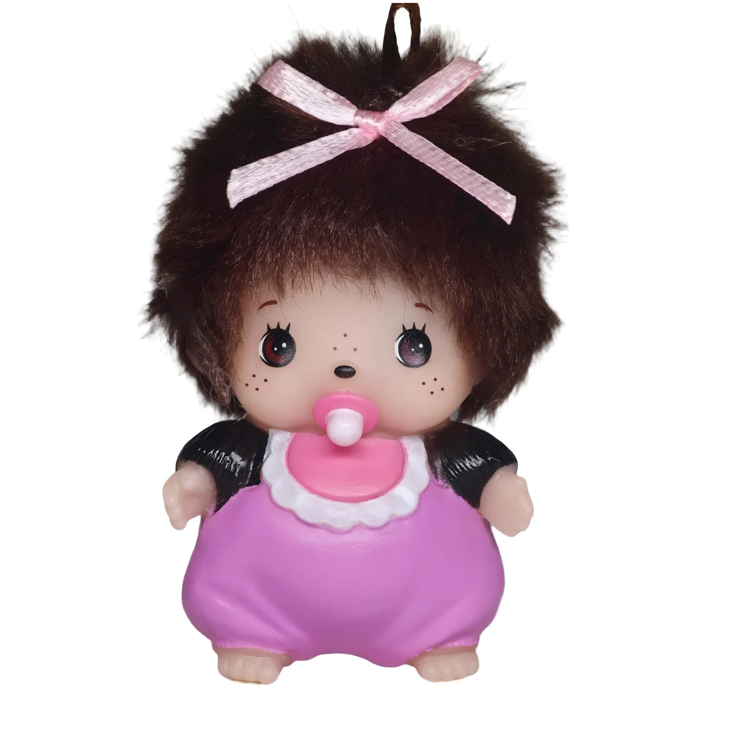 Porte-clés Figurine en Résine Panda Qiqi Créatif, Décoration de Voiture DIY avec Strass, Jouet Suspendu, Ornement Cadeau