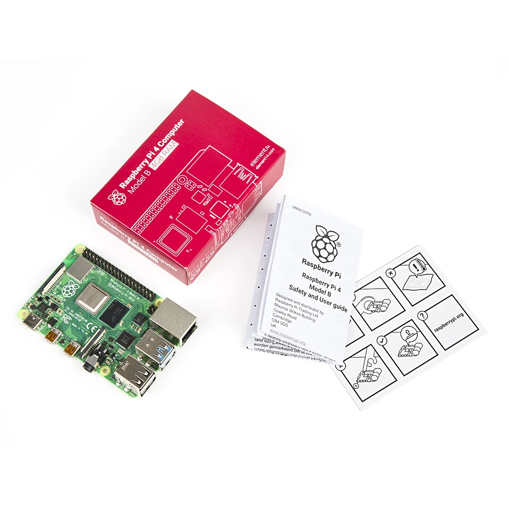 4GB E14 Version Raspberry Pi 4 Model 4B BCM2711 Quad-core Cortex-A72 1.5GHz 4GB RAM with Dual Band WIFI Support POE