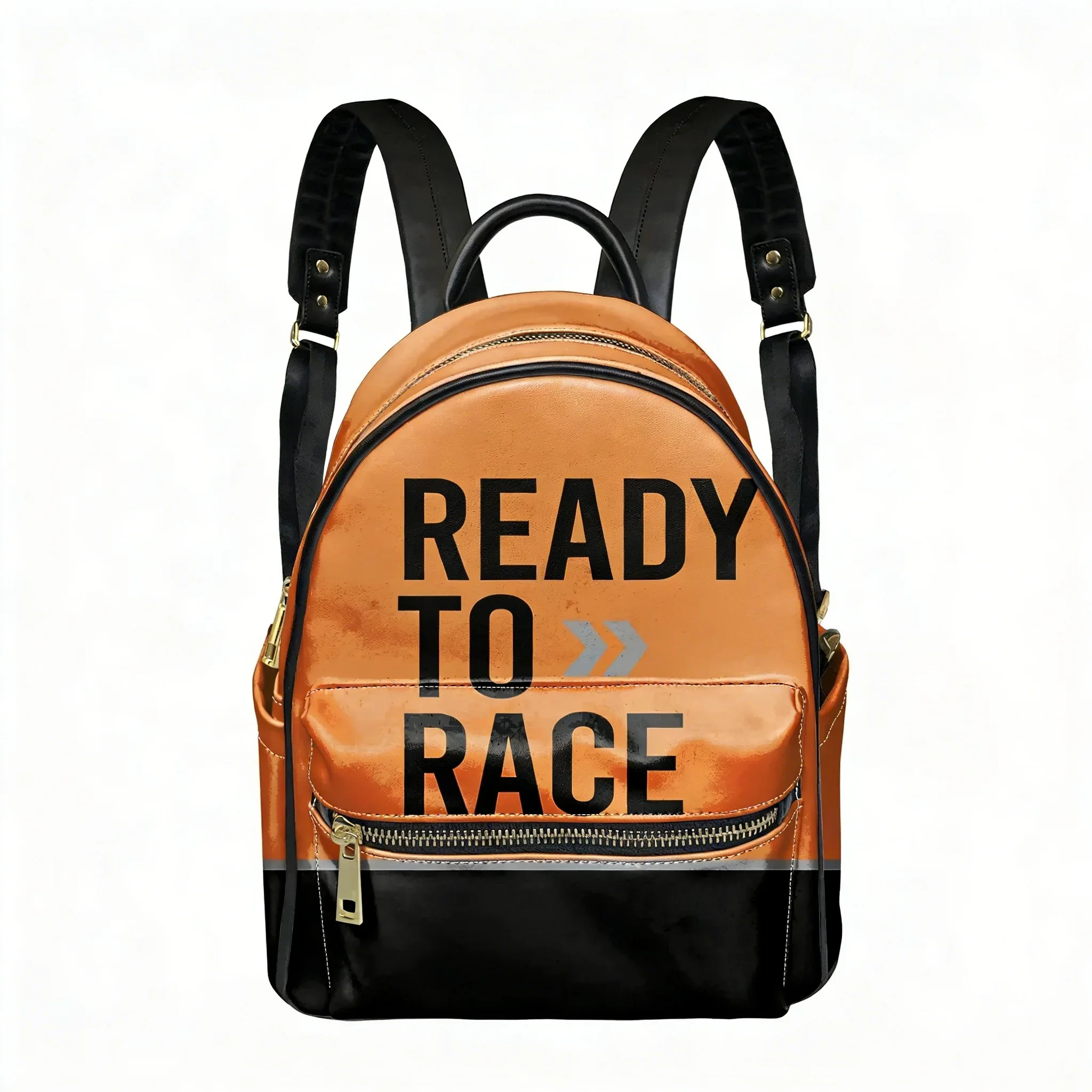 Ready To Race Backpack Motorsport Rider Women Men Personalized Double Shoulder Bag Business Travel Bookbag Rucksack Gift Daypack