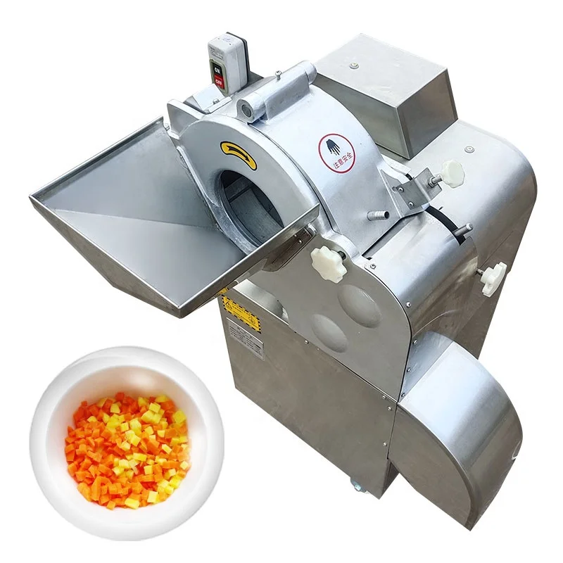 

Commercial Industrial Vegetable and Meat Cutting Machine for Root Leafy Parsley Spinach Cabbage Potato Carrot Cut Cube Machine