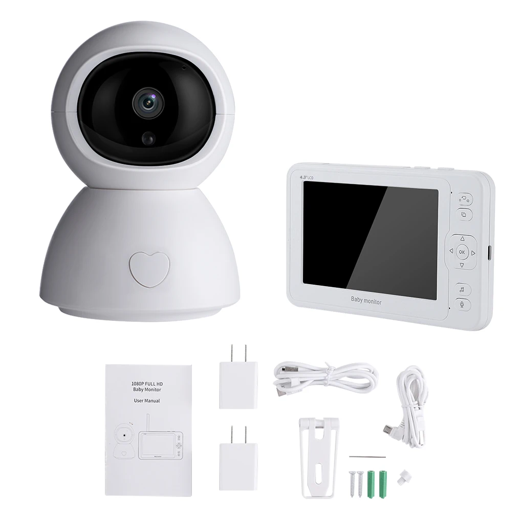 

1080P HD Baby Security Camera Wireless Video 2 Ways Audio Automatic Night View Camera 5.0Inch Display