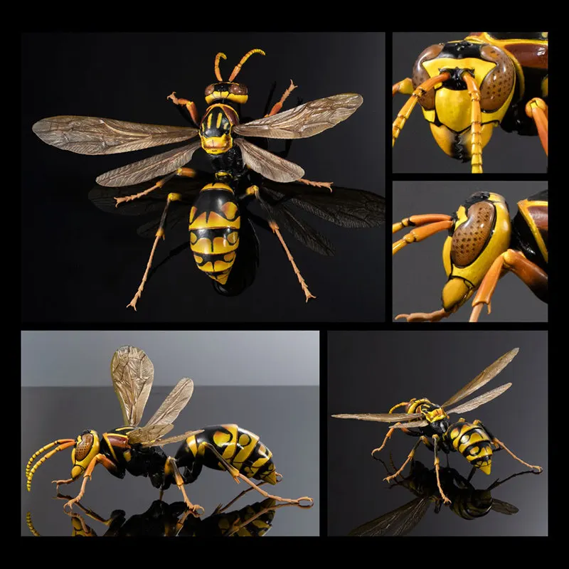Bandai Gashapon - Modelo de insecto en miniatura, Polistes, guadaña, hormiga, figura a escala micro, adorno decorativo para el hogar, para coleccionistas adultos