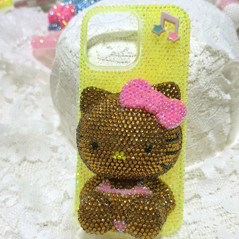 

Rhinestone Bling Crystal Phone Case Chain For IPhone 16 12 13 14 15pro Max X Xs XR 7 8 Plus SE 2 3 10 Transparent Bumper Cover
