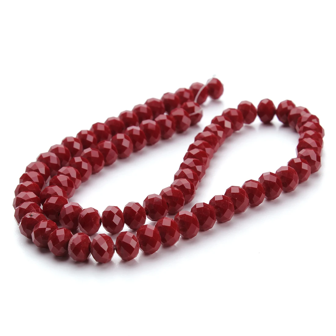 1 Strand 3 4 6 8mm New Cut Red Porcelain Abacus Beads Crystal Flat Loose Beads For Jewelry Making DIY Necklace Bracelet Handmade