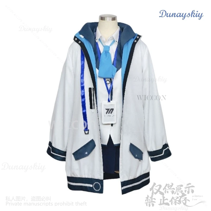 Anime Game Blue Archive Cosplay Kurosaki Koyuki Costume JK School Uniform Wear Coat Dress Lolita Wigs For Girls Woman Customized