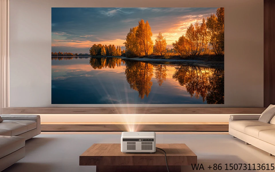 

Портативный Full HD LED-проектор с Wi-Fi, максимальный размер экрана 450 дюймов, поддержка 1080p, Android, домашний кинотеатр, поддержка 4K