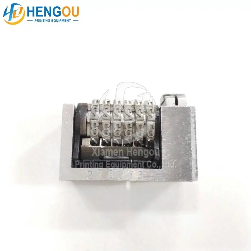 6 Digits 4x8 Forward Full Steel Numbering Machine Roman Font Jump Mode 012345