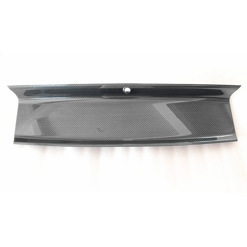 Trunk Lid Decklid Panel For Ford Mustang 2015-2022 Rear Bumper Guard Plate Black Tailgate Panel Molding Board Cover carbon fiber