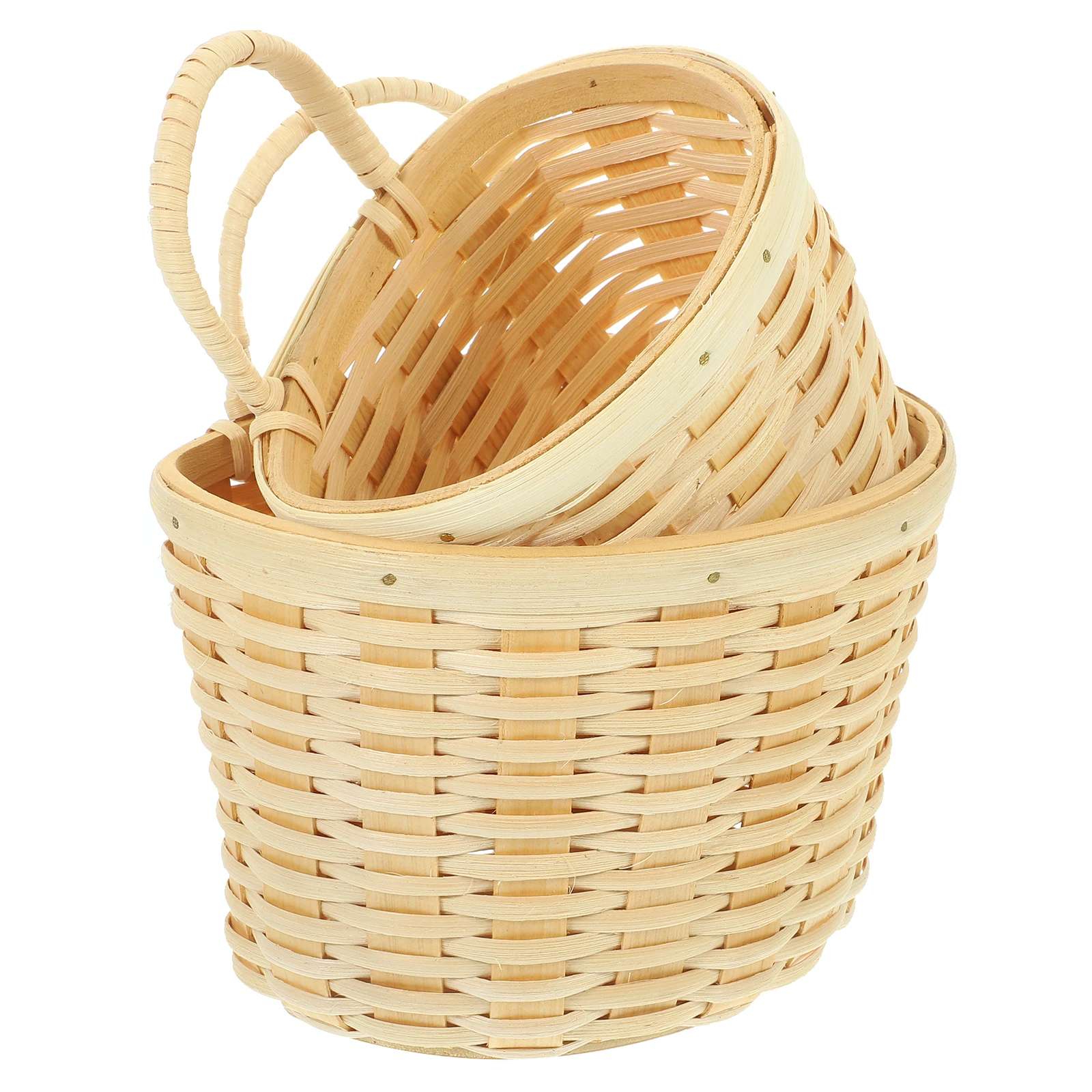 

1 set Wall Hanging Storage Basket for Kitchen Fruits Vegetables Ginger Garlic Eggs Woven Baskets Set Multifunctional Storage