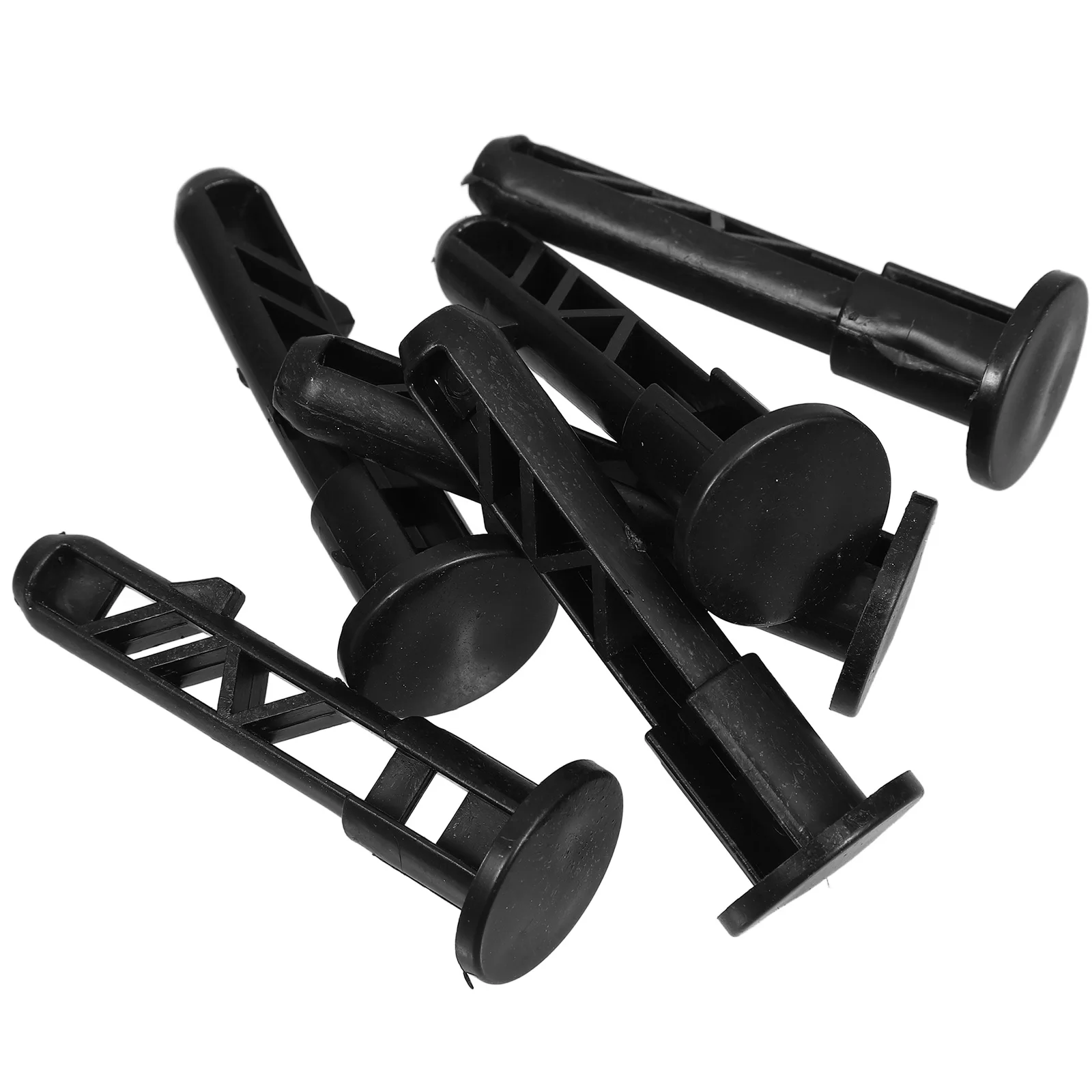 

6 PCS Plastic Trash Can Dustbin Cover Bins Accessories Trashcan Lid Latches Cancellation Garbage Lock Bucket Black