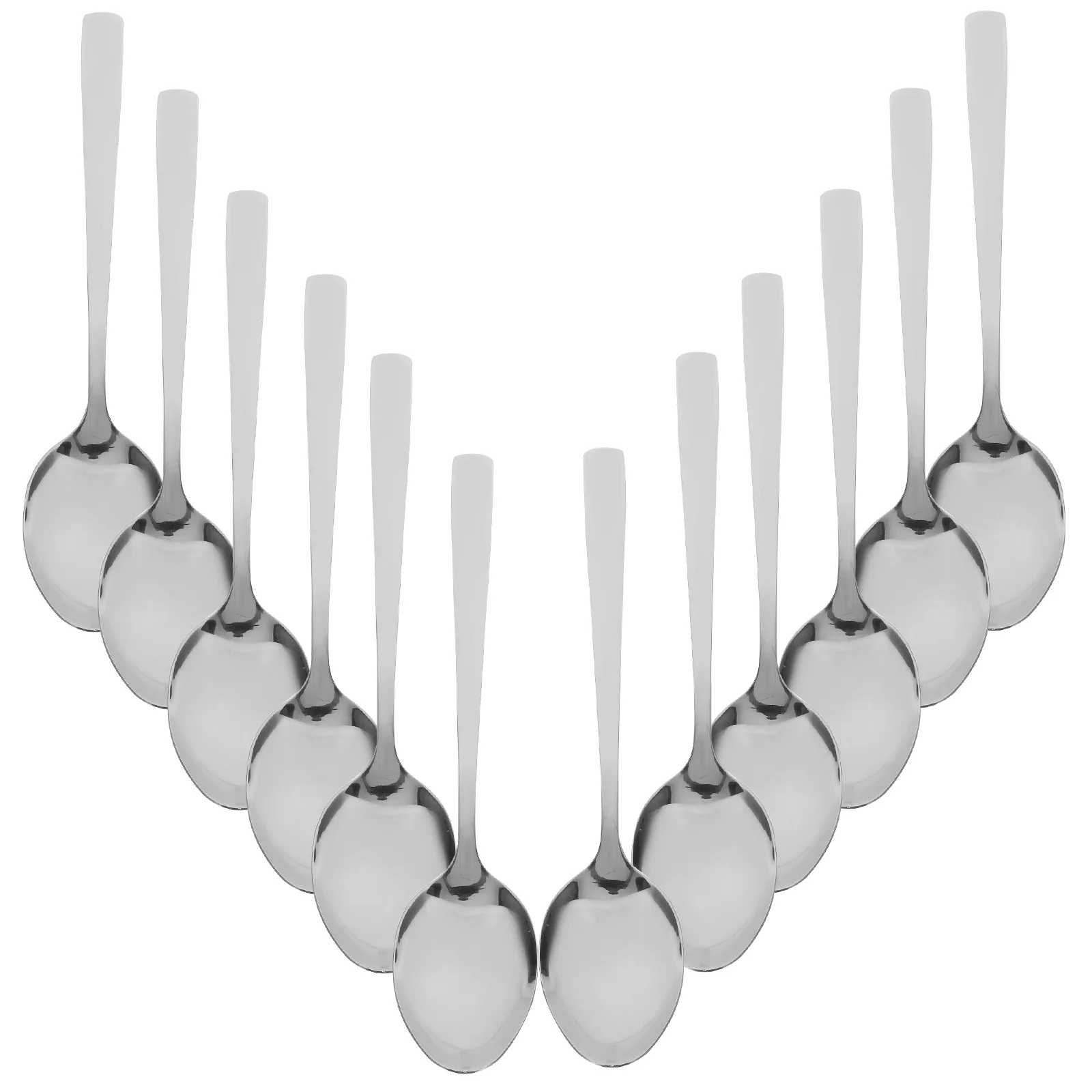 

12pcs Stainless Spoons Set Dinner Dessert Tea Spoons For Kitchen Dessert Spoon Household Silverware Flatware Utensils