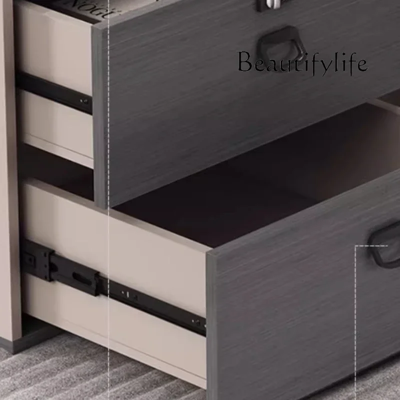 Q Mesa De Centro SalaL Shape Storage Executive Desk Manager Designer Computer Study Office Desks أدراج الكتابة Mesa Escrivanin