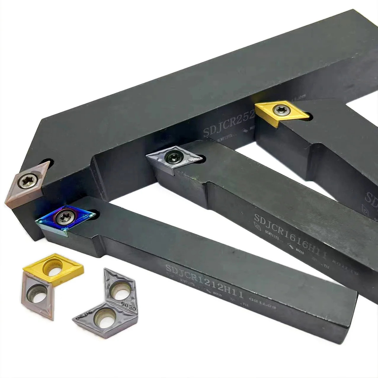 Suporte externo da ferramenta de torneamento, 93 graus, ferramenta exterior do torno do CNC, DCMT11T304, VP15TF, 1PC, SDJCR1212H11, SDJCR1616H11, SDJCR2020K11