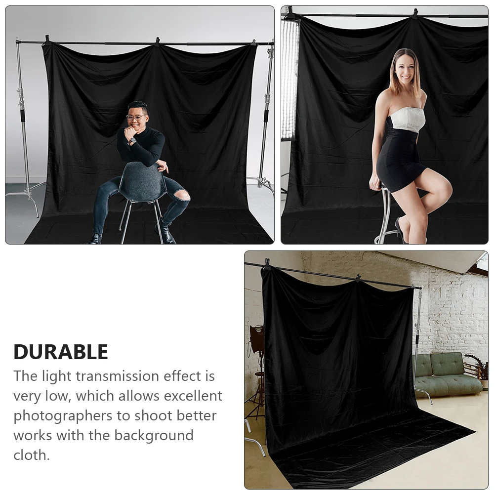

Foldable Thickened Background Cloth Decor Photo Black Polyester Cotton Backdrops