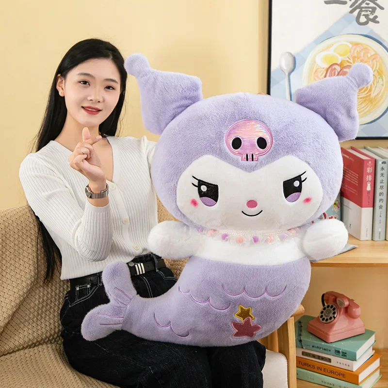 

Sanrio плюшевые кавайные куклы Hello Kitty My Melody Kuromi Plushie Cinnamoroll понравило русалка плюшевые игрушки милые куклы Подарки для детей