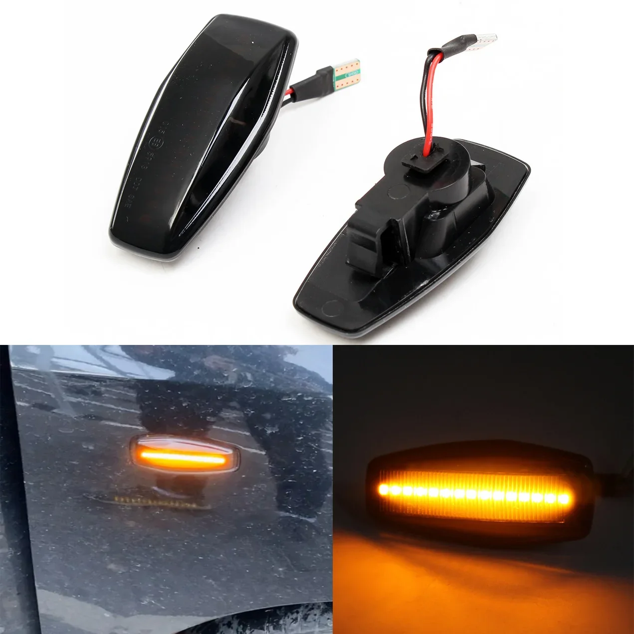 

LED Dynamic Side Marker Light Blinker Indicator Lamp For Hyundai Elantra XD i10 Getz Sonata XG Tucson Terracan