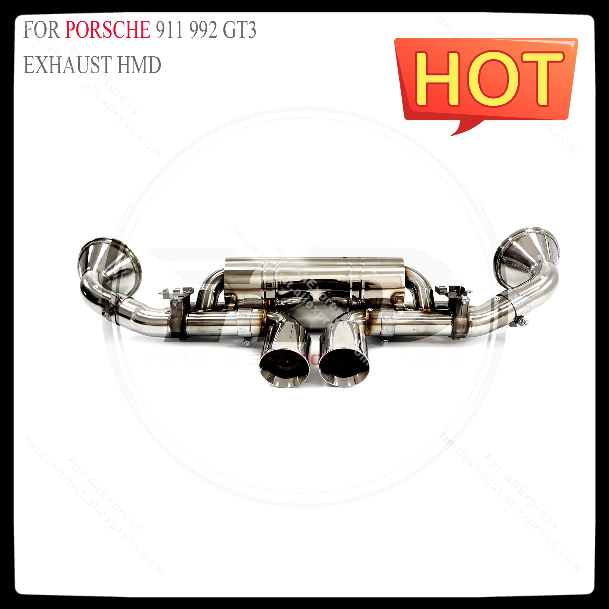 

HMD Exhaust System Stainless Steel Performance Catback for Porsche 911 992 GT3 4.0T Muffler With Valve