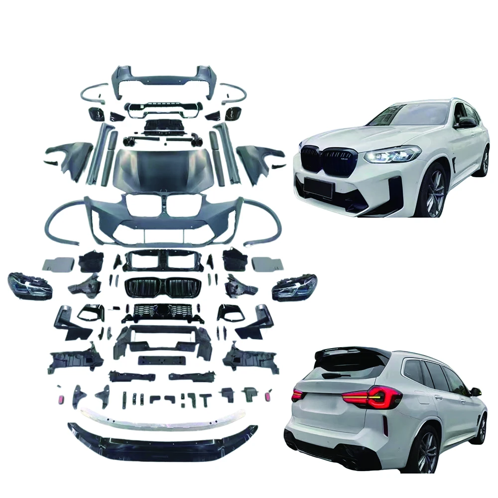 Complete OEM Facelift Conversion & Custom BuildFor X3 F25 Upade To 2023 X3M F97 LCI Facelift Body Kit PP Material Extreme Makeo