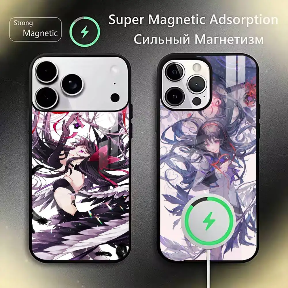 

Puella Magi Madoka Magica Phone Case For iPhone17,16,15,14,13,12,11 Plus,Pro Magnetic with Magsafe Wireless Charging