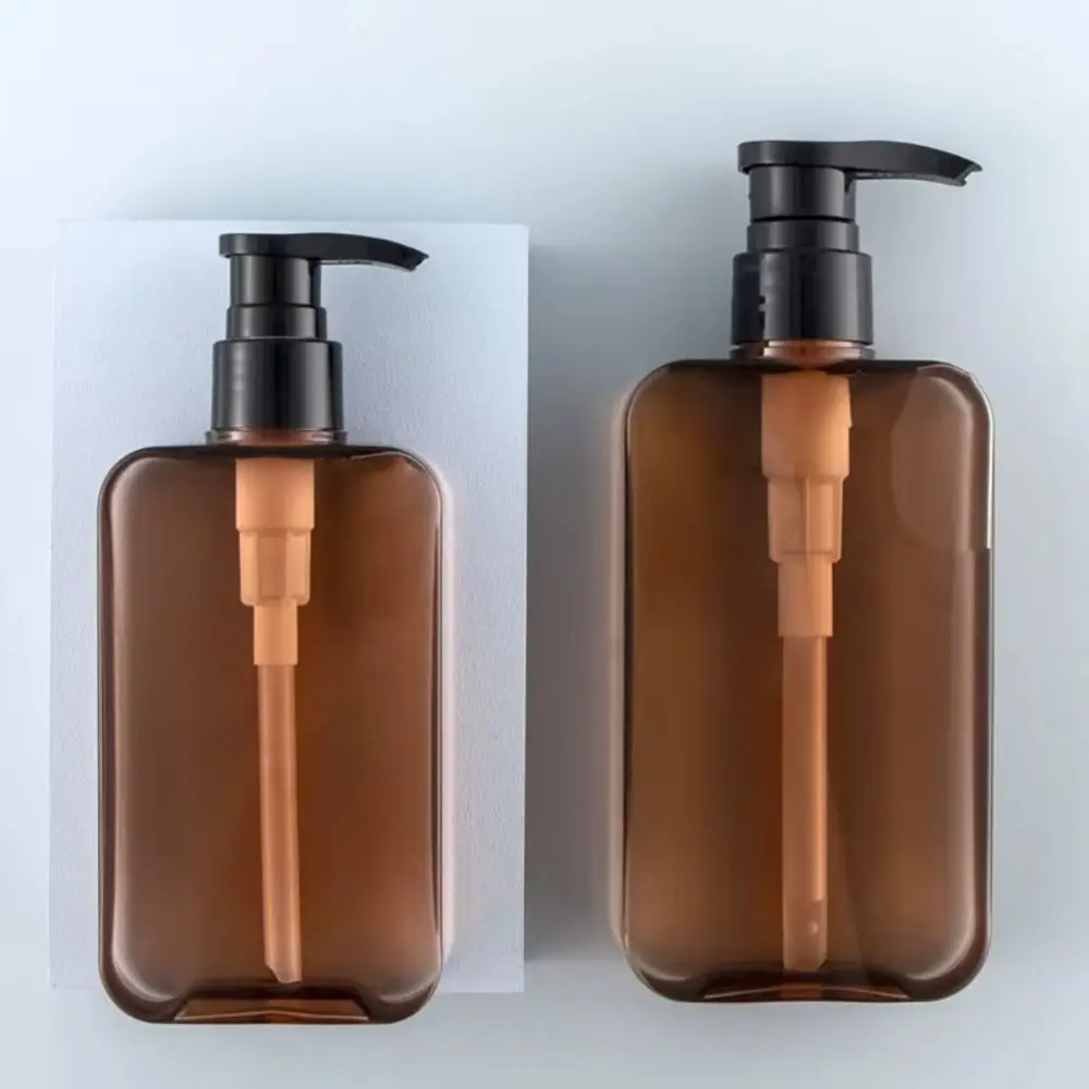 1Pcs 200/300ml Bottlesnding Seife Spender Transparent Mit Auslaufsicher Pumpe Abgabe Flasche Kunststoff Quadratische Pumpe flasche