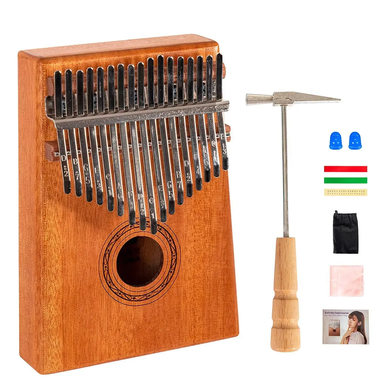 Factory Supply Kalimba 17 Key Thumb Piano Gecko Kalimba Musical For Sale