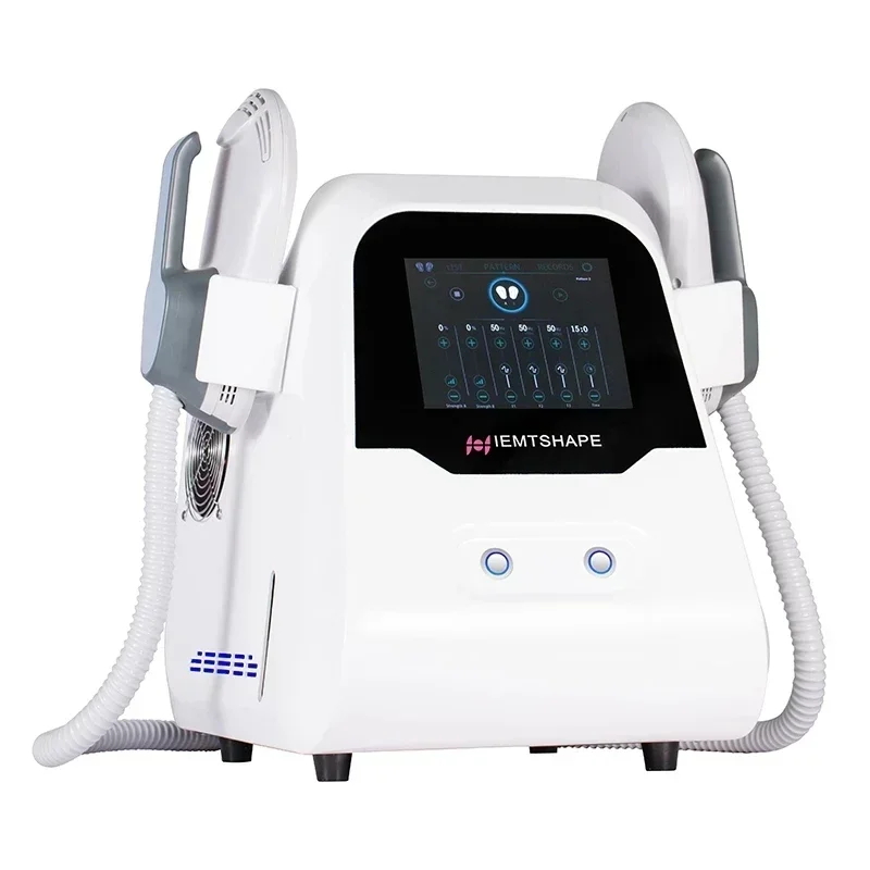 PorMuscle Stimulator Ems Electromagnetic 2 Handles Fat Reduction Body Contouring Effective Slimming Machine