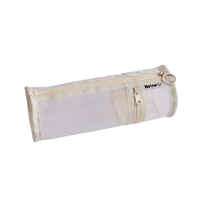 Multifunctional Mesh Yarn Dual-purpose Pencil Case, Transparent Stationery Bag, Simple and Large-capacity Special