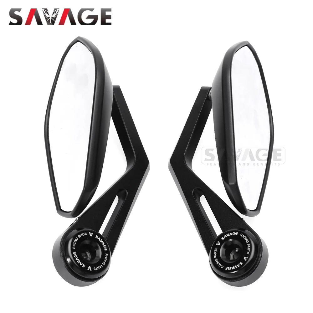 لسوزوكي GSX-8S 2023-2025 دراجة نارية بار نهاية مرآة المقود الرؤية الخلفية الجانب مرآة محدبة مرايا الرؤية واسعة قابل للتعديل GSX8S