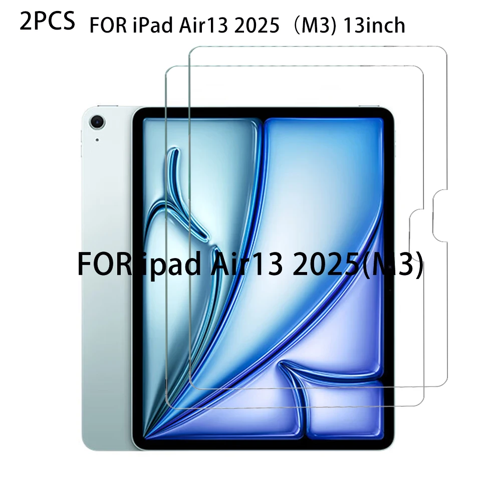 2PCS HD Tempered Glass Screen Protector For Ipad Air13（M3) 2025 2024 A16 Air 11inch 2025(M3) Anti Scratch Glass Protective