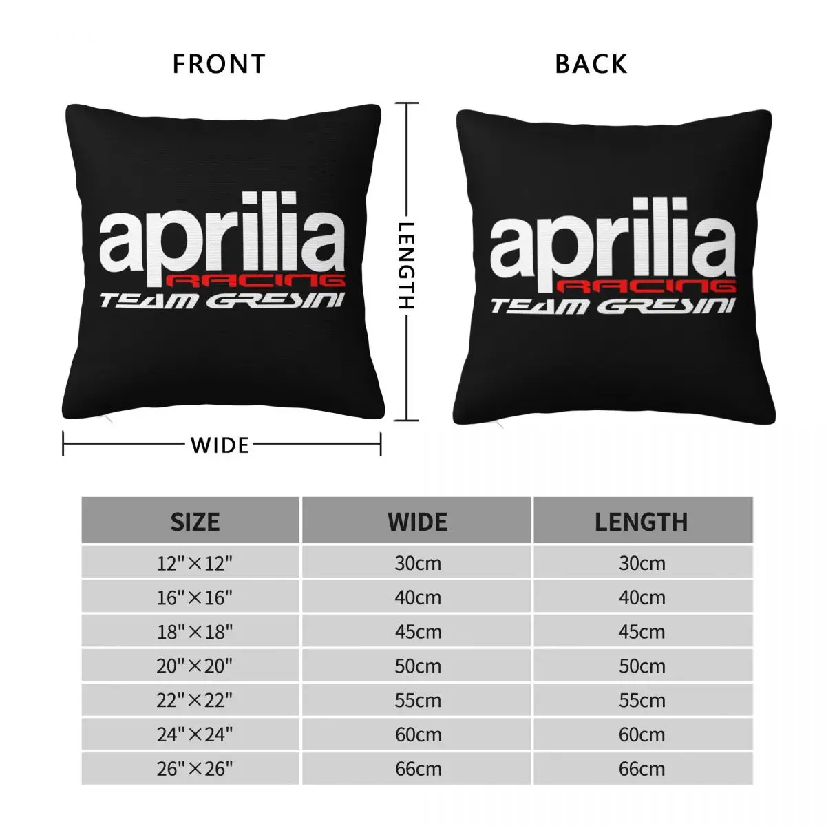 Funda de almohada de carreras Aprilia, cubierta de cojín de poliéster suave, decorativa, para el hogar, venta al por mayor, 45x45cm