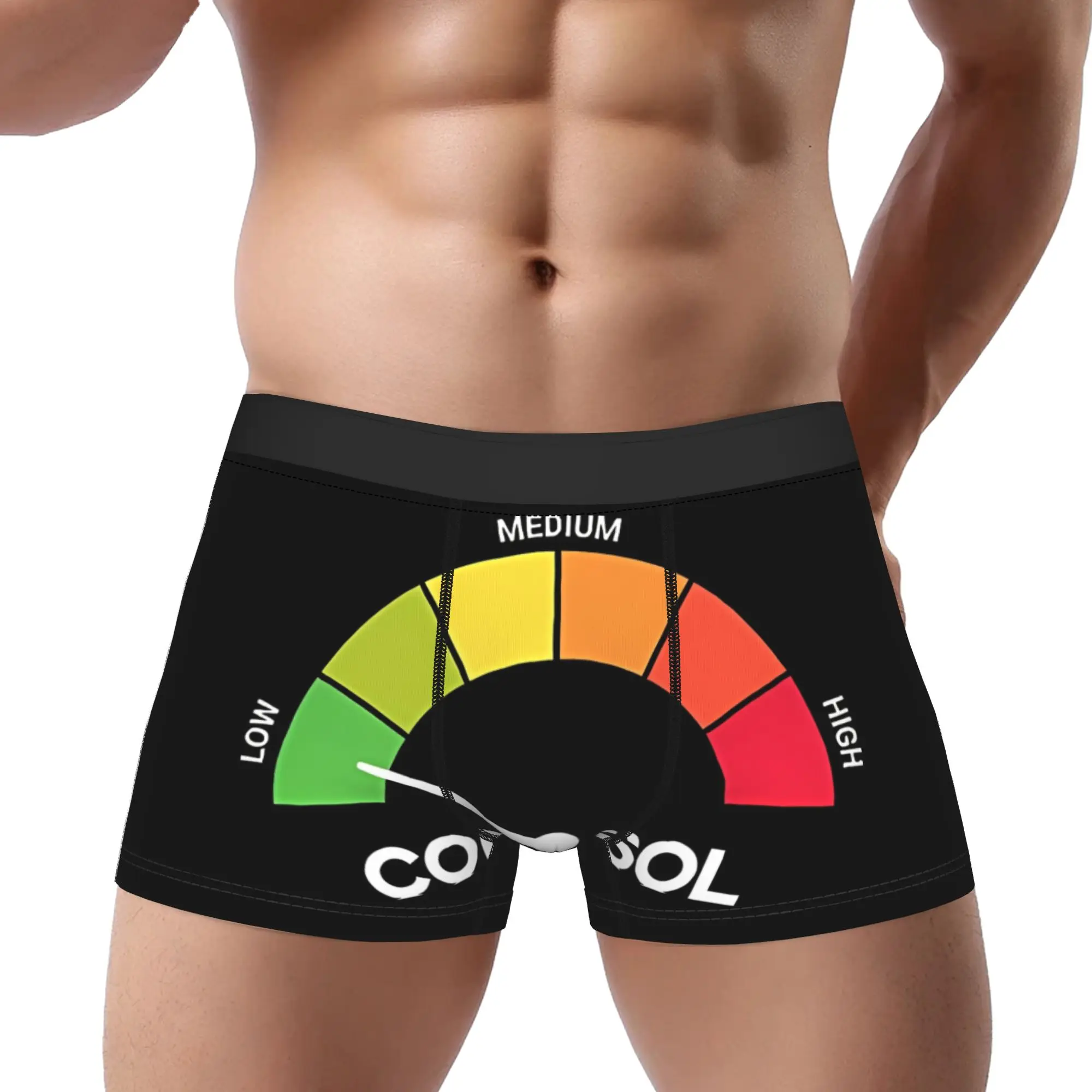 

Мужские трусы-боксеры с принтом: Мемы, стресс, тревога, юмор, повышение уровня кортизола