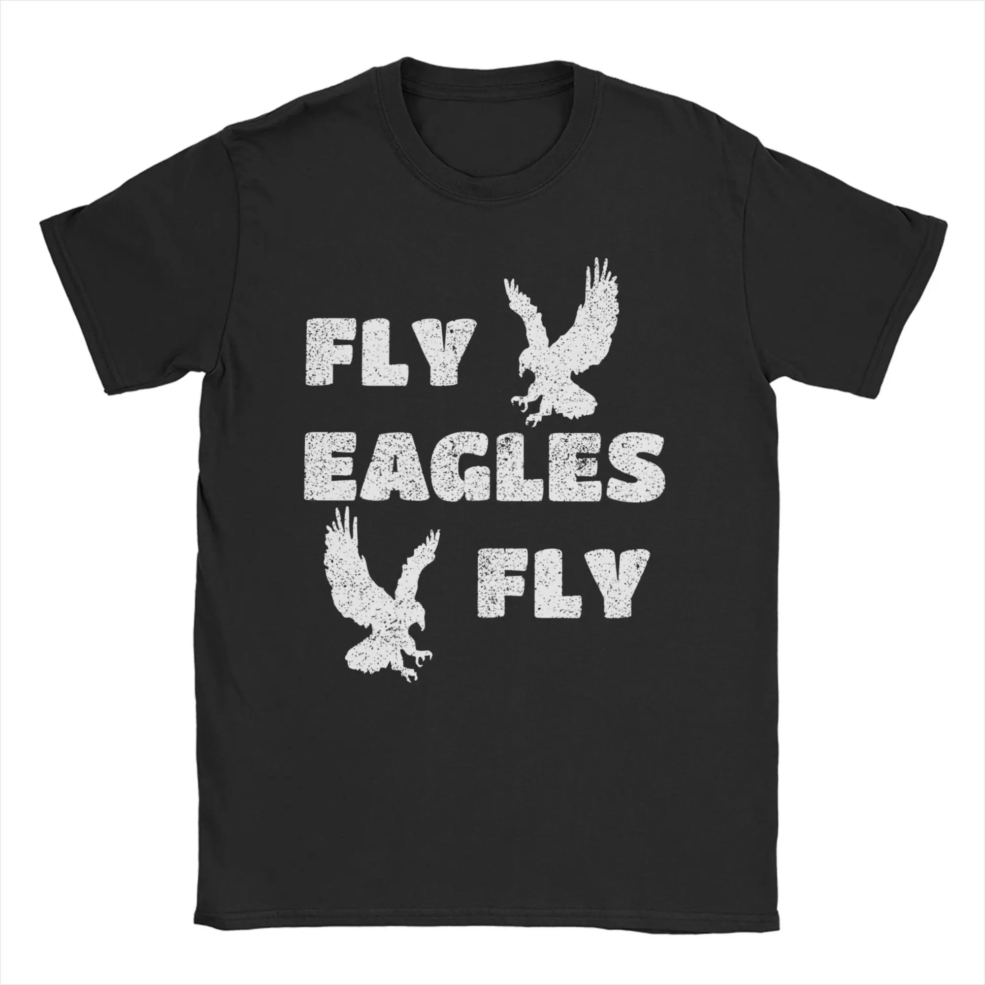 Men Women New Arrival Fly Eagles Fly Football Sports T Shirt Tee 100% Cotton  T-shirts Clothes