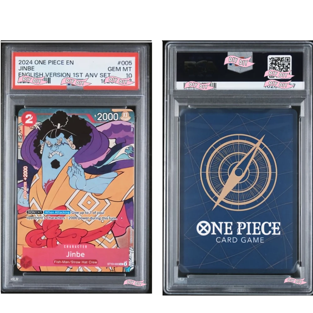 DIY 2024 ONE PIECE JINBE ENGLISH VERSION 1ST ANNIVERSARY SET #005 10 Points Rating Gift Display Copy Card