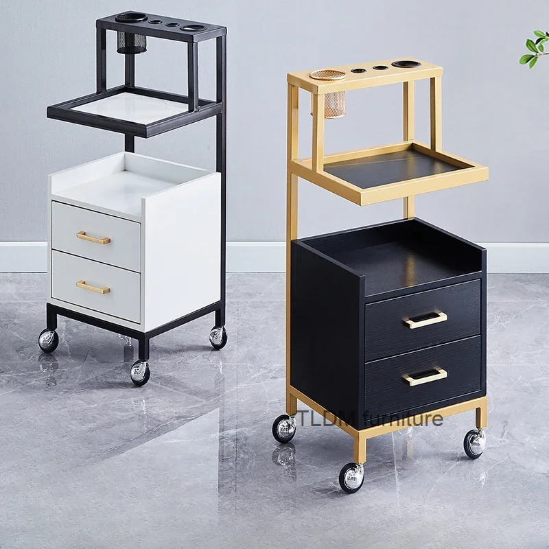 Storage Manicure Salon Trolley Auxiliary Car With Wheels Trolley Manicure Rolling Organizer Carro Herramientas Furniture HD50TC