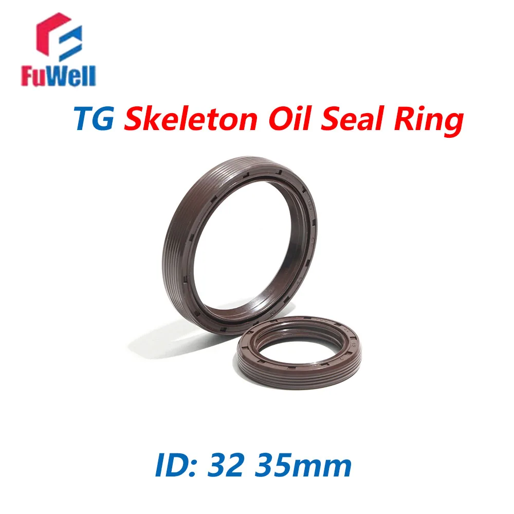 Fuwell 5pcs high temperature resistance TG skeleton rubber NBR oil seals O Ring ID 32 35mm Anti-ozone Automobile O Shape Gaskets