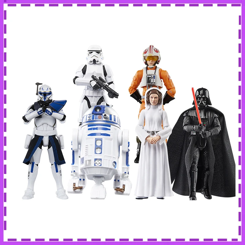 

Hasbro Anime Star Wars Darth Vader Luke Skywalker Han Solo Leia Organa Solo Gifts for Children Genuine Action Figure Model Toys