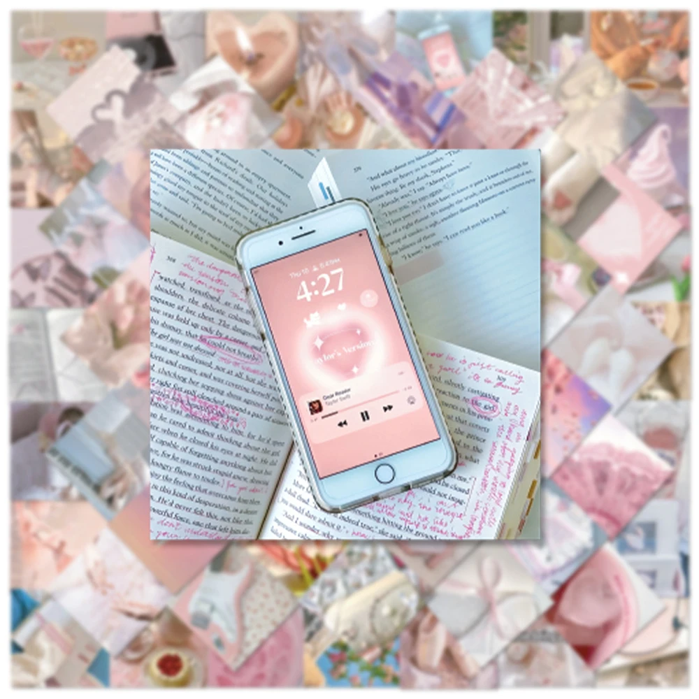 10/30/60pcs Cute Pink Girl Ballet Cartoon Stickers Aesthetic Ins Style Decals Laptop Notebook Suitcase Phone Decoration Sticker